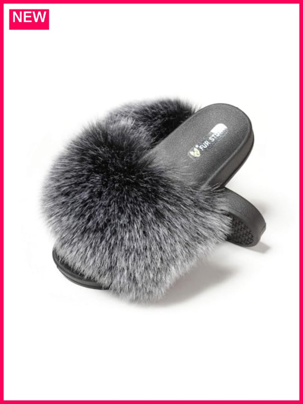 Faux Fur Slides for Women | Fuzzy Fluffy Slippers | Indoor Outdoor